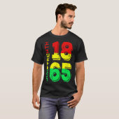 1865 Unabhängigkeitstag Schwarzer Stolz T-Shirt (Vorne ganz)
