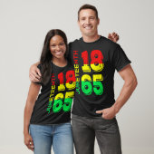 1865 Unabhängigkeitstag Schwarzer Stolz T-Shirt (Unisex)