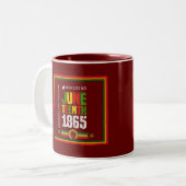 1865 zum Jubiläum der Freiheit Zweifarbige Tasse (Vorderseite Links)