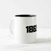 1865 ZWEIFARBIGE TASSE (Vorderseite Links)