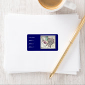 1866 Antiquarian Map of Texas by Schönberg & Co. Adressaufkleber (Insitu)