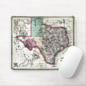 1866 Antiquarian Map of Texas by Schönberg & Co. Mousepad (Mit Mouse)