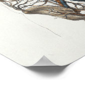 1867 Aorta Skelett Vintage Anatomie drucken Poster (Ecke)