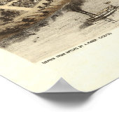 1867 Appleton, WI Birds Eye Panoramablick Karte Poster (Ecke)