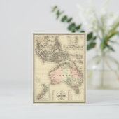 1867 Australien und Ostindien Vintage Karte (Stehend Vorderseite)