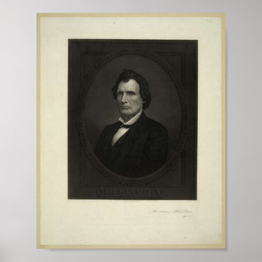 1867 Bild von Thaddeus Stevens Poster (Vorne)