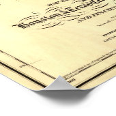 1867 Karte der Houston & Texas Central Railroad Poster (Ecke)