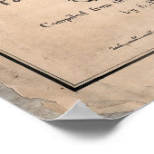 1867 Karte von STAGECOACH und MAIL ROUTES Poster (Ecke)