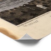 1867 Minneapolis & St. Paul , MN Panoramabalkarte Poster (Ecke)