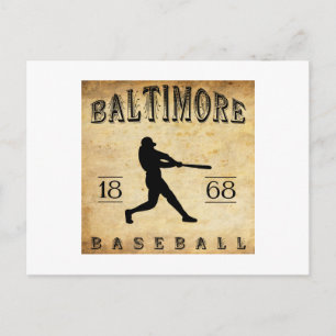 1868 Baltimore Maryland Baseball Postkarte