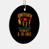 186. Jubiläum zur schwarzen Freiheit in Afrika Keramik Ornament (Rechts)