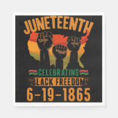 186. Jubiläum zur schwarzen Freiheit in Afrika Serviette (Vorderseite)