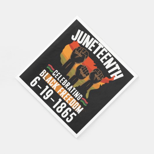 186. Jubiläum zur schwarzen Freiheit in Afrika Serviette (Ecke)