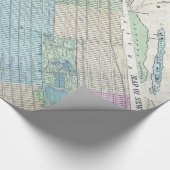 1870 Karte New York City Central Park Geschenkpapier (Ecke)