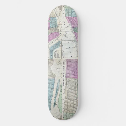 1870 Karte New York City Central Park Skateboard (Vorderseite)