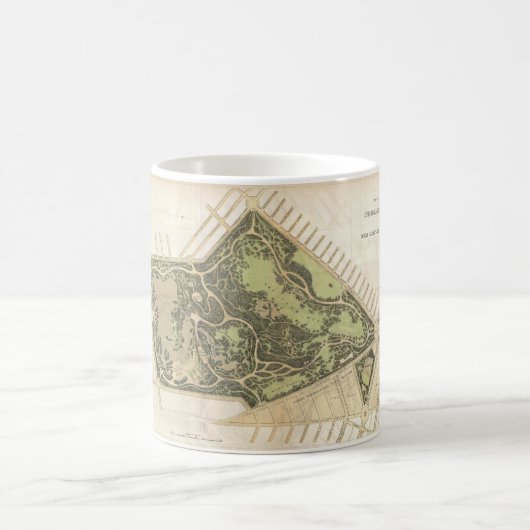 1870 Prospect Park Map Tasse (Mittel)