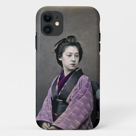 1870 Schöne japanische Frau Case-Mate iPhone Hülle (Rückseite)