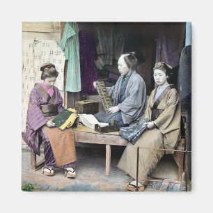 1870 Stoffhändler aus Japan Magnet
