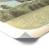 1870 Wheeling, WV Bird's Eye View Panoramablick Ka Poster (Ecke)