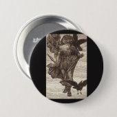 1871 Odin, Nordgott der Weisheit Button (Vorne & Hinten)