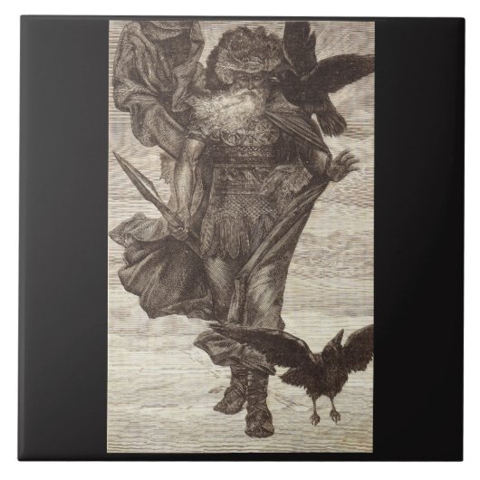 1871 Odin, Nordgott der Weisheit Fliese (Vorderseite)