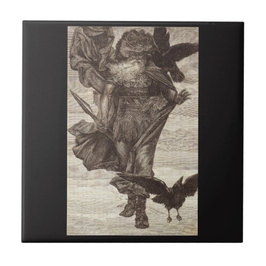 1871 Odin, Nordgott der Weisheit Fliese (Vorderseite)