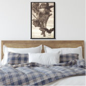 1871 Odin, Nordgott der Weisheit Leinwanddruck (Insitu (Schlafzimmer))