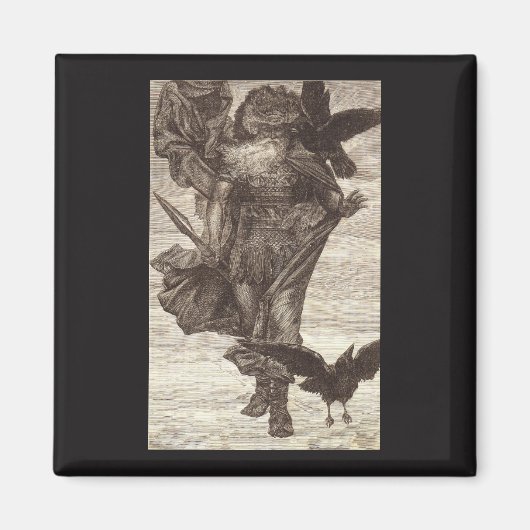 1871 Odin, Nordgott der Weisheit Magnet (Vorne)