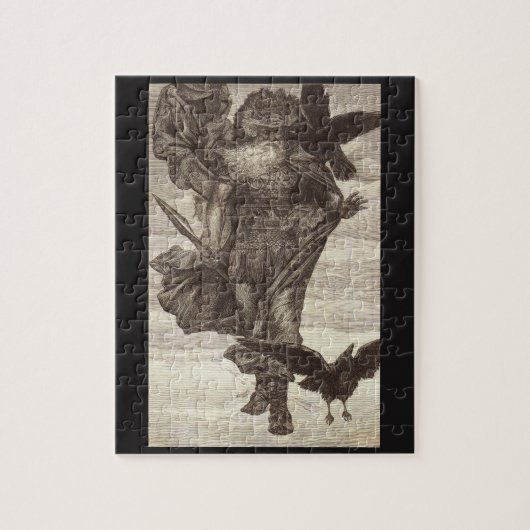 1871 Odin, Skandinavier-Gott von Klugheit Puzzle (Vertikal)