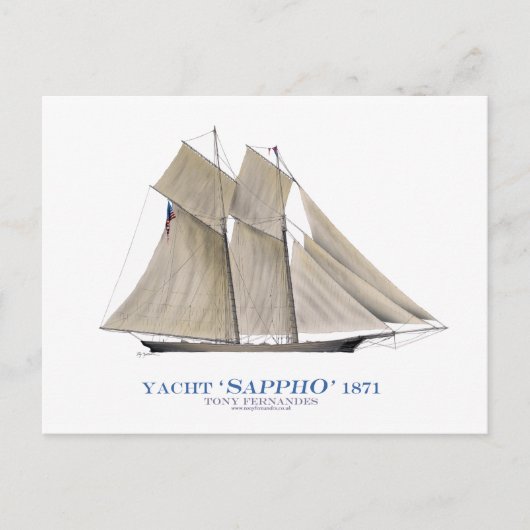 1871 Sappho Postkarte (Vorderseite)