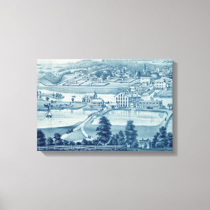 1871 Vögel Augen Ansicht Carpentersville Illinois Leinwanddruck