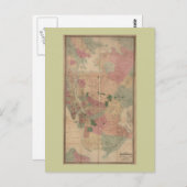 1872 Brooklyn Map - New York City, Queens Postkarte (Vorne/Hinten)