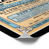 1872 Iowa Nebraska Land Sale Poster (Ecke)