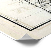 1872 Karte von New Jersey Poster (Ecke)