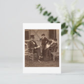 1872 Präsident Grant mit Familie in Hütte Postkarte (Stehend Vorderseite)