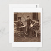 1872 Präsident Grant mit Familie in Hütte Postkarte (Vorne/Hinten)