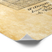 1872 Steinway Piano Forte Patent Poster (Ecke)