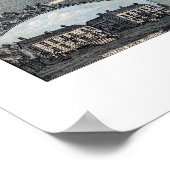 1873 Austin, TX Bird's Eye View Panorama Karte Poster (Ecke)