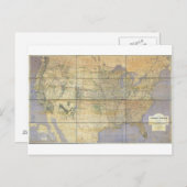 1873 Karte der USA (Vorne/Hinten)