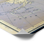 1873 Karte der USA Poster (Ecke)