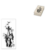 1873 Vintage Weinflasche Gummistempel (Stempel)