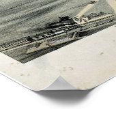 1873 Waco, TX Birds Eye Panoramablick Karte Poster (Ecke)