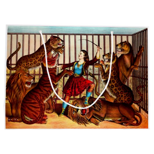 1874 Die Löwenkönigin Große Geschenktüte (Rückseite)