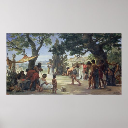 1875 den Diskus Poster (Vorne)