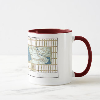 1875 Karte des Central Park, New York City Tasse