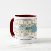 1875 Karte des Central Park, New York City Tasse (Vorderseite Links)
