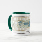 1875 Karte des Central Park, New York City Tasse (Vorderseite Links)