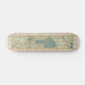 1875 Karte des Central Park Poster Skateboard (Horizontal)