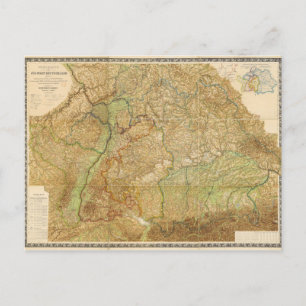 1875 Karte Südwestdeutschlands