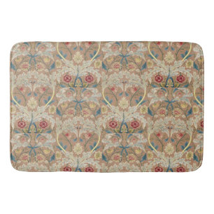 1875 Vintag William Morris Floral Stickerei Badematte